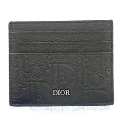 Christian Dior クリスチャンディオール カードケース  グラビティ カードホルダー 2ESCH135FLG_H00N ブラック カーフスキン ユニセックス 新古未使用展示品