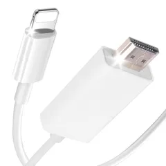 【新着商品】【2024年 新モデル】 i-Phone HDMI 変換ケーブル 2m ライトニング hdmi 音声同期出 1080P&60HZ 遅延なし 電源不要 設定不要 簡単接続 同画面テレビ接続 i-Phone/i-Pad対応 娯楽/仕事/オフィス/ホーム