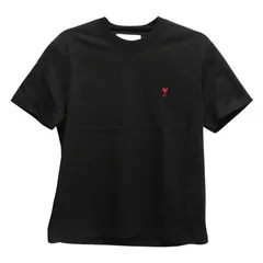 【ギフト対応可】アミパリス AMI PARIS 半袖Tシャツ Ami de Coeur パーマネントコレクション クルーネック クラシックフィット オーガニックコットンジャージー ユニセックス ブラック 人気 ブランド おしゃれ 誕生日 プレゼント 送料無料のサムネイル