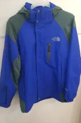 ザ・ノース・フェイス GORE-TEX ブルー/グリーン ウィンドブレーカー S