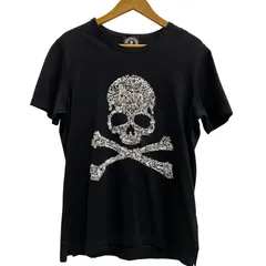ステューシー STUSSY × mastermind SSリンク スカルロゴ Tシャツ ブラック Lサイズ 201MT-5509