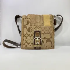 【中古】COACH シグネチャー パイソンレザー パッチワーク ショルダーバッグ C06Q-10090　コーチ[24]