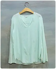 F TIME Vネック シルクシフォンブラウス (60%セール)