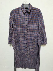 CHECK ロング シャツ ONE PIECE