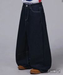 ス ケリーワック バッグ ロゴ 生デニム ダートデニム パンツ