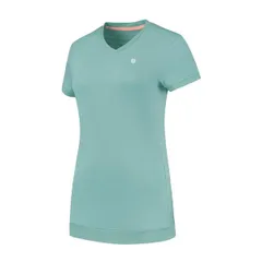ケースイス レディース トップス Tシャツ Vネック K Swiss KS Hypercourt VNeck TShirt Womens Nile Blue ブルーのサムネイル