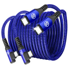 【特価セール】タイプc ケーブル L字【2本セット 1m】Sweguard USB C-C ケーブル【PD QC3.0対応60W急速充電】iPhone 17 16 15 充電けーぶる充電器 アイフォン16 15/いphone15 16 pro Max Mac