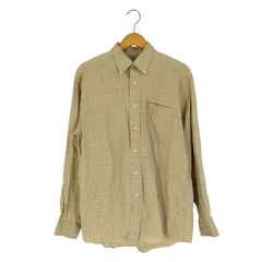 エルエルビーン L.L.Bean 90S リネン100% チェック BDシャツ メンズ import：S 