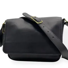 極美品　COACH オールドコーチ　USA製　ショルダーバッグ　ブラック　レザー
