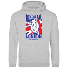 ロンズデール メンズ アウター パーカー・スウェット ロゴ Lonsdale Logo Hoodie Grey 3 グレーのサムネイル