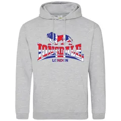ロンズデール メンズ アウター パーカー・スウェット ロゴ Lonsdale Logo Hoodie Grey 1 グレーのサムネイル
