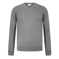 ライルアンドスコット メンズ アウター パーカー・スウェット Lyle and Scott Lyle Merrick LS VNk Sn99 Grey Melange グレーのサムネイル