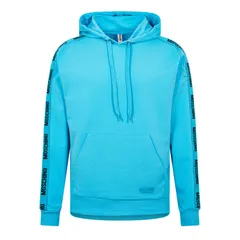 モスキーノ メンズ アウター パーカー・スウェット パーカー Moschino Tape Hoodie Sn42 Light Blue ブルーのサムネイル