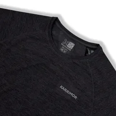 カリマー レディース トップス Tシャツ Karrimor XLite Ladieseamless Running Tshirt Black Marl ブラックのサムネイル