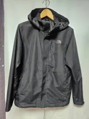 THE NORTH FACE ザノースフェイス ブラック ドライベント ウィンドブレーカー フード ジャケット-95