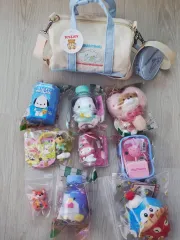 クレヨンしんちゃん マイメロディ ウソウソ シナモロール ぬいぐるみボックス + シナモロール ミニバッグ セット