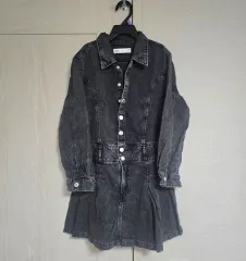 ザラ ブラック デニム シャツ ONE PIECE 9号