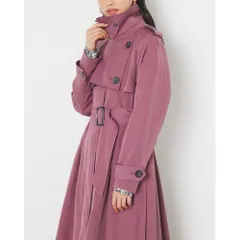 未使用品 23SS 定価¥15,400 rienda ジェラートトレンチコート パープル