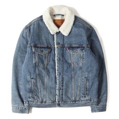 【新品】Levi's リーバイス ジャケット インディゴ サイズ:L | リーバイスプレミアム シェルパボア 3rd デニム トラッカージャケット TYPE 3 SHERPA TRUCKER | Gジャン 上着 アウター ブルゾン【メンズ】