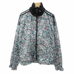 アディダスオリジナルス adidas originals ブルゾンジャケット 上着 ミドル丈 OT マルチカラー 花柄 スタンドカラー /SY40 ■ECD001