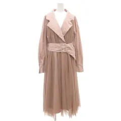 ラベルエチュード la belle Etude トレンチコート チュール ロング丈 F ピンク /AE ■GY19