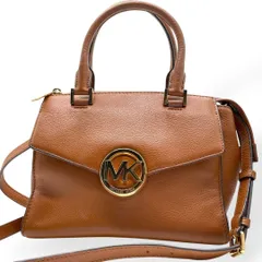 極美品　MICHAEL KORS 2way ショルダーバッグ　ブラウン　レザー