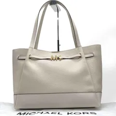 極美品　MICHAEL KORS トートバッグ　大容量　A４　アイボリー　レザー