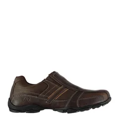 スケッチャーズ メンズ シューズ スニーカー Skechers Casual Slip On Shoes Mens Brown ブラウン