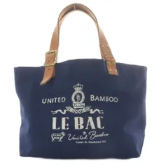 ユナイテッドバンブー UNITED BAMBOO トートバッグ ハンドバッグ キャンバス ロゴ ネイビー /YO37のサムネイル
