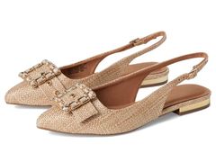 アンクライン レディース シューズ スリッポン・ローファー Anne Klein Kenni Natural Raffia