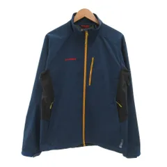 マムート MAMMUT ソフトシェルジャケット L 紺 ネイビー 長袖 スタンドカラー ジップアップ 1010-17320 /NU ■ECD001のサムネイル