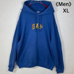 GAP ビッグロゴパーカー XL ブルー フーディ スウェット 定番人気カラー