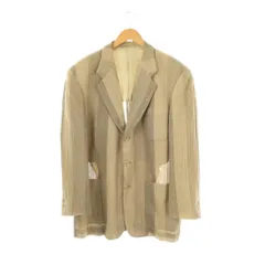 ランバン LANVIN テーラードジャケット ウール 背抜き 50-36 ベージュブラウン /CX ■OS ■GY53