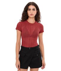 オールセインツ レディース トップス シャツ AllSaints Karma Stevie Tee Crimson Red レッド