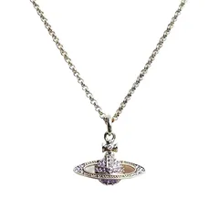 【ギフト対応可】ヴィヴィアンウエストウッド VIVIENNE WESTWOOD ネックレス Mini Bas Relief Pendant ペンダント シルバー クリスタル レディース アクセサリー ジュエリー 人気 ブランド おしゃれ プレゼント 送料無料