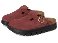 ビルケンシュトック レディース シューズ サンダル スエード Papillio by Birkenstock Boston Chunky Clog Suede Zinfandel