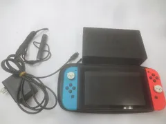  ゲーム Nintendo switch ニンテンドースイッチ 本体 HAC-001 ジョイコン ネオンレッド ブルー 動作品 周辺機器付き 中古品