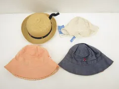  未使用 ファミリア エフダッシュ バケットハット 麦わら帽子等4点 49 51 55 キッズ 女の子
