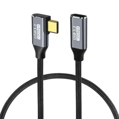 【人気商品】USB Type C 延長ケーブル L字型 3m【 YITONGXXSUN 】USB-C 延長 USB 3.1 Gen2(10Gbps) 高速データ転送 5A急速充電 タイプC 延長コード usb-c 変換マートフォン・タブレット・パソコン・ゲーム