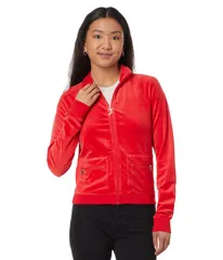 ジューシークチュール レディース アウター パーカー・スウェット モックネック ジャケット グラフィック Juicy Couture Heritage Mock Neck Track Jacket wのサムネイル