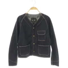 アルマーニエクスチェンジ A/X ARMANI EXCHANGE デニムジャケット ノーカラー S/P/P インディゴ /ESのサムネイル