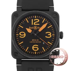 Bell＆Ross ベル＆ロス BR03-92 アヴィエーション 世界250本限定 BR03-92ORENGE-H PVD【中古】のサムネイル