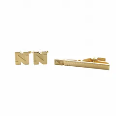 ニナリッチ NINA RICCI ネクタイピン カフスボタン アクセサリー ロゴ ゴールド色 ■GY18 /MQのサムネイル