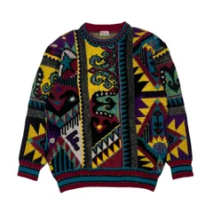 ficce YOSHIYUKI KONISHI フィッチェ ヨシユキコニシ 総柄 ニット セーター /マルチカラー メンズ