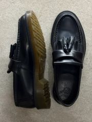DR. MARTENS ドクターマーチン タッセル ローファー ブラック Uk6 250
