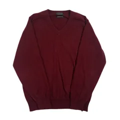 カシミヤ100% G.STAFF ジー・スタッフ Vネック ニット セーター サイズ L /ボルドー系 メンズ