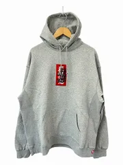 ブラックアイパッチ THE BLACK EYE PATCH HWC LABEL HOODIE ロゴ 取扱注意 刺繍 ラベル フーディー パーカー XL グレー ブランド古着ベクトル 中古260109