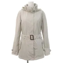 ウールリッチ WOOLRICH ナイロン混スタンドカラーショートコート フード ベルト付き ライトグレー /MI ■OS ■SHのサムネイル
