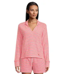リリーピュリッツァー レディース アウター パーカー・スウェット Lilly Pulitzer Cassi Popover Cane Coral Stropez Stripe コーラルのサムネイル