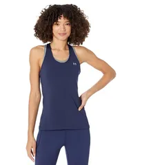 アンダーアーマー レディース トップス シャツ Under Armour UA HeatGearR Armouracer Tank Midnight NavyMetallic Silver ネイビー
